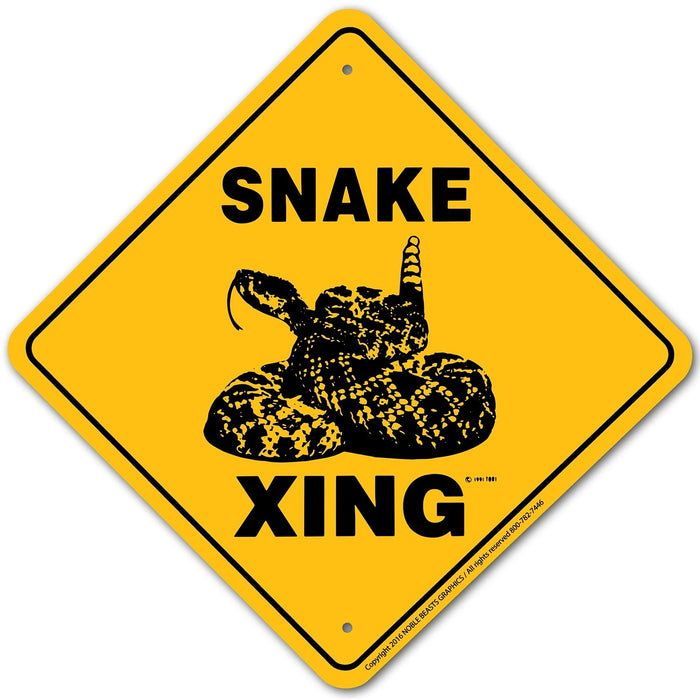 Snake Xing Sign Aluminum 12 in X 12 in #20735