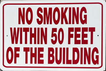 NO SMOKING signage