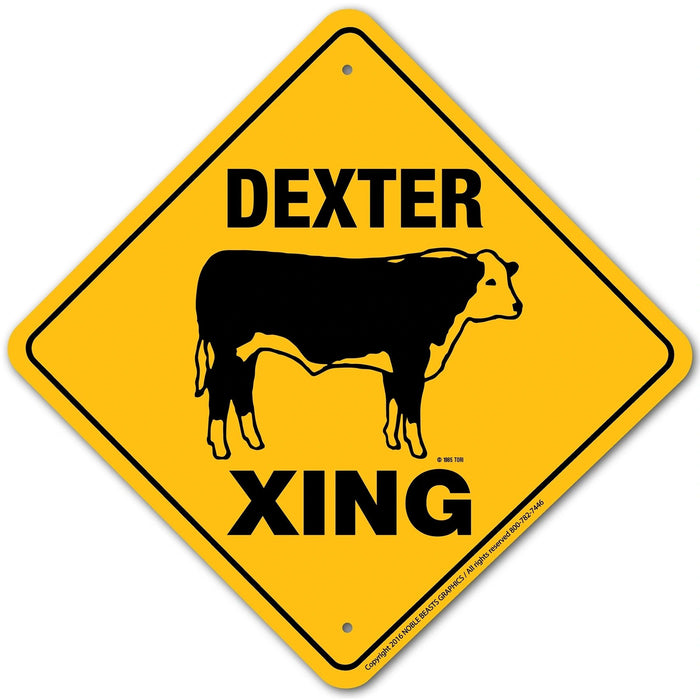 Dexter Xing Sign Aluminum 12 in X 12 in #20951