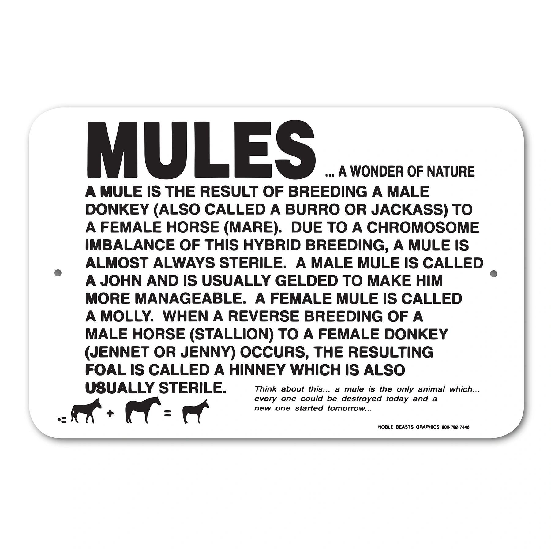 Mules sing
