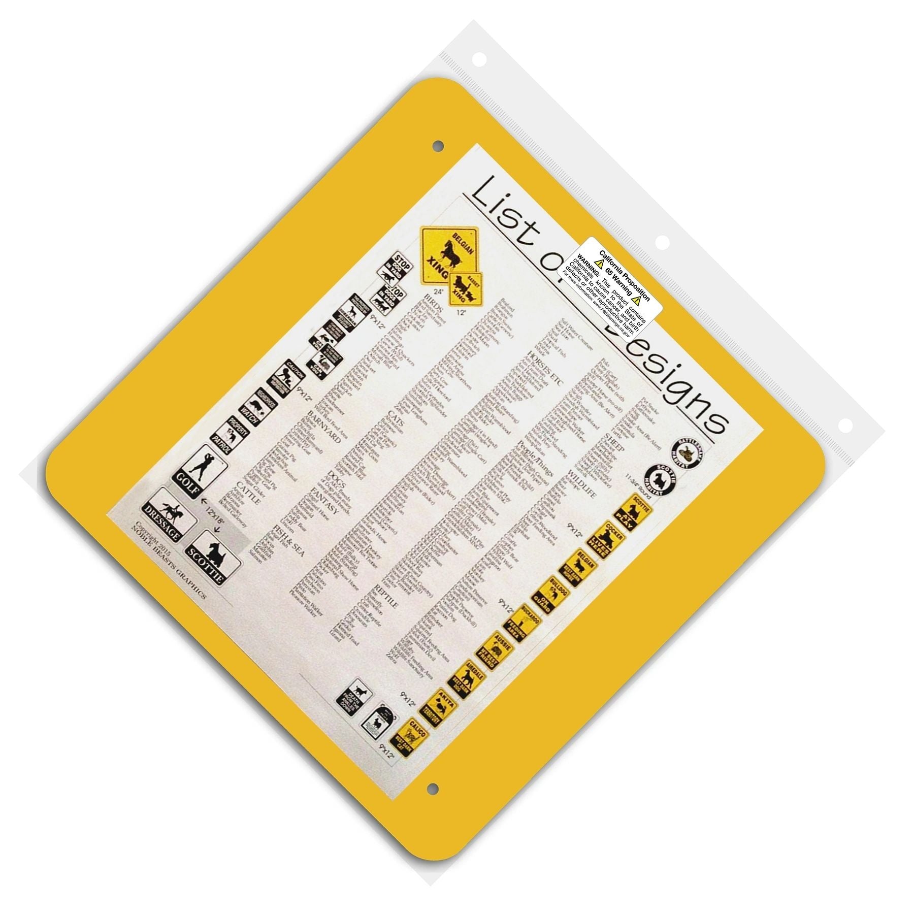 CUTTING HORSE XING sing board