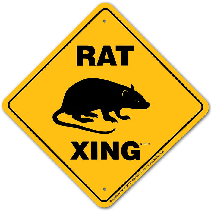 Rat Xing Sign Aluminum 12 in X 12 in #20838