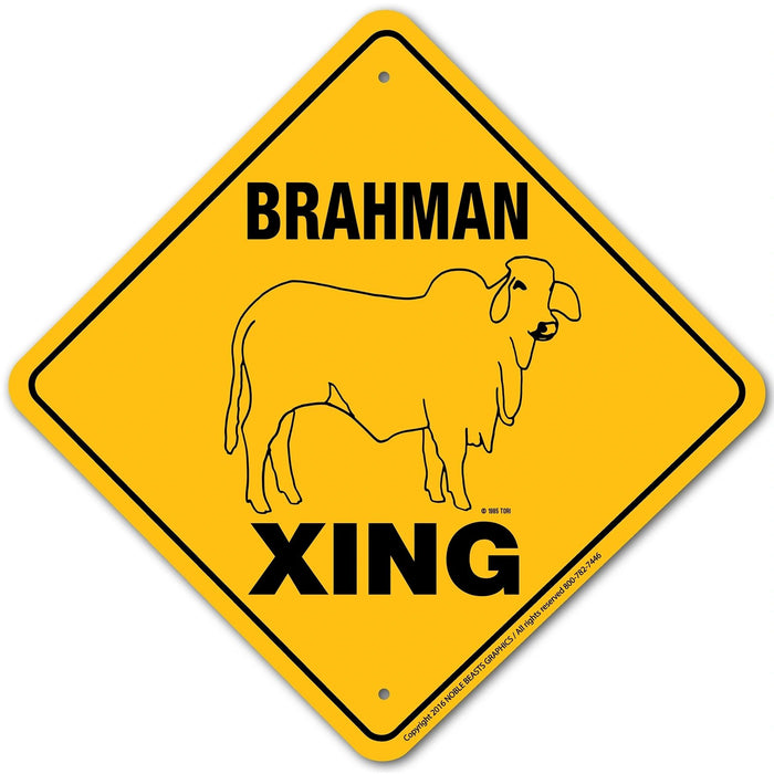 Brahman Xing Sign Aluminum 12 in X 12 in #20710