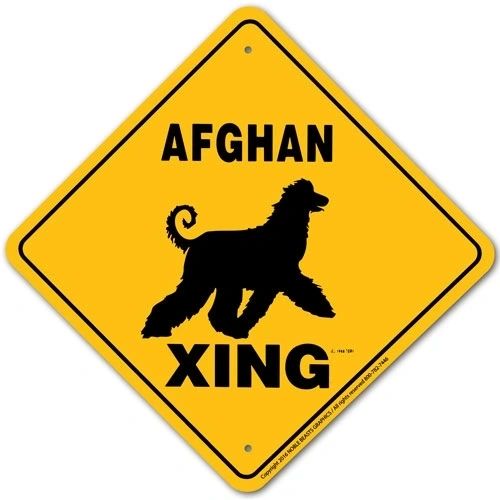 Afghan Xing Sign Aluminum 12 in X 12 in #20482