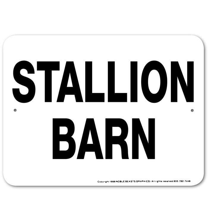Stallion Barn Sign Aluminum 9 in X 12 in #3245312