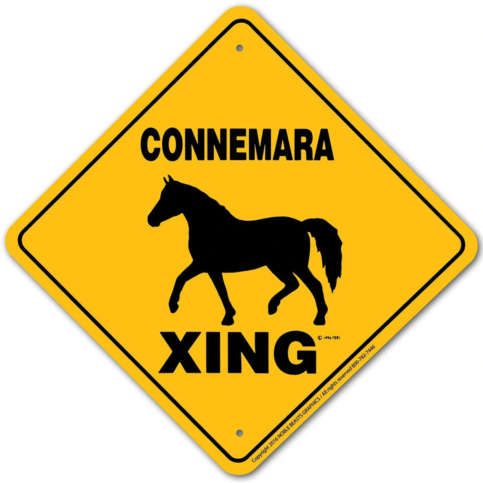 Connemara Xing Sign Aluminum 12 in X 12 in #20833