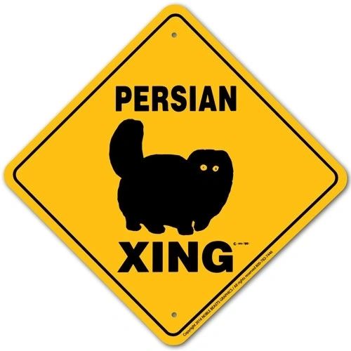 Persian Xing Sign Aluminum 12 in X 12 in #20695