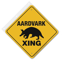 Aardvark Xing Sign Aluminum 12 in X 12 in #20012