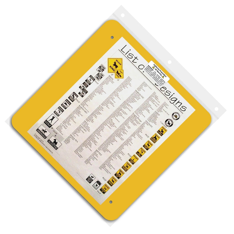 Python Xing Sign Aluminum 12 in X 12 in #20886