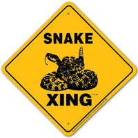 Snake Xing Sign Aluminum 12 in X 12 in #20735