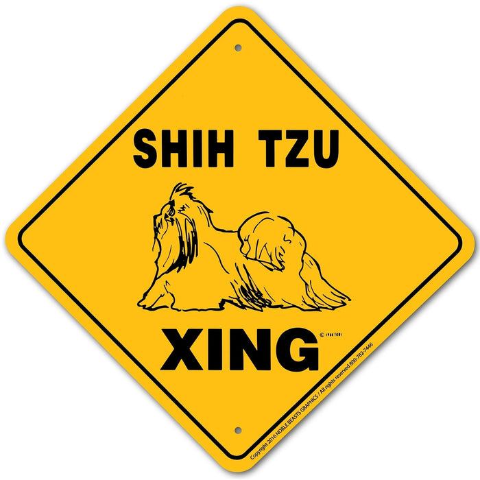 Shih Tzu Xing Sign Aluminum 12 in X 12 in #20518