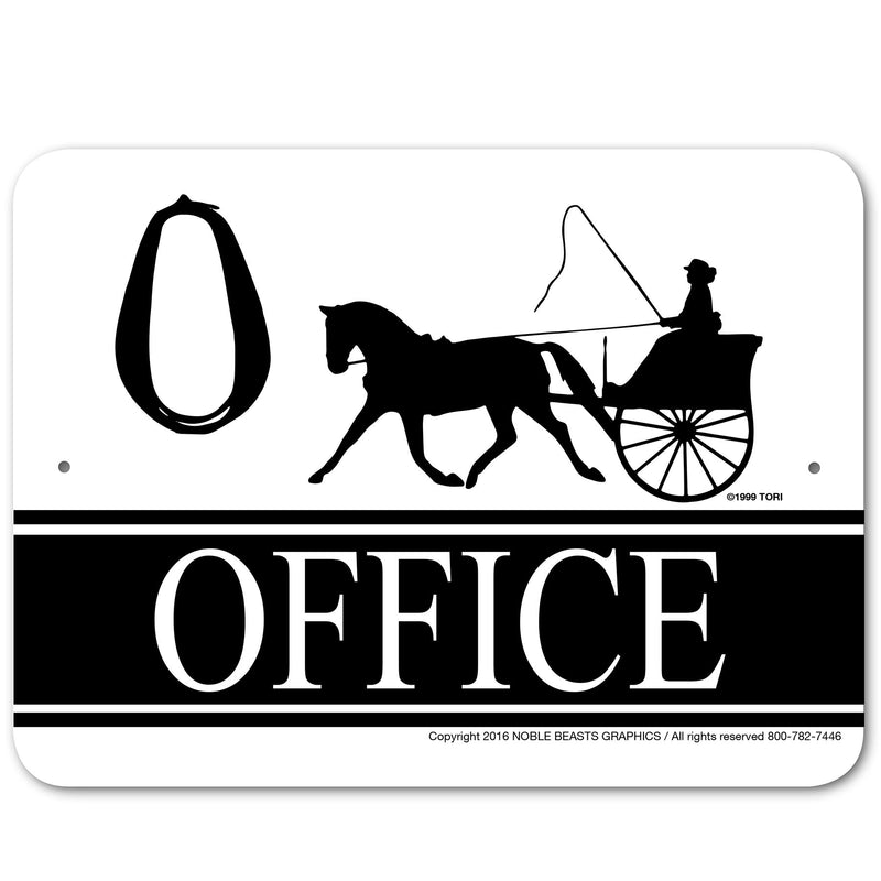 Office (Driving) Sign Aluminum 9 in X 12 in #3245431