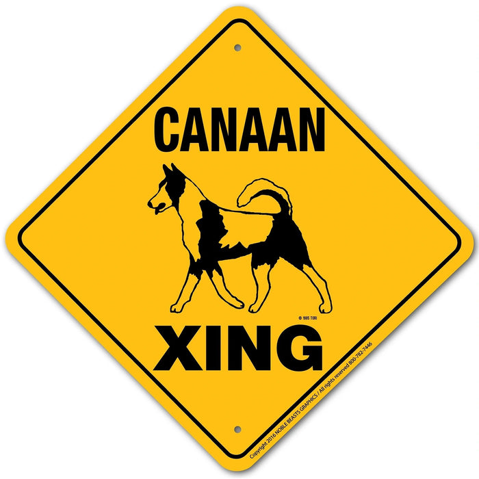 Canaan Xing Sign Aluminum 12 in X 12 in #20013