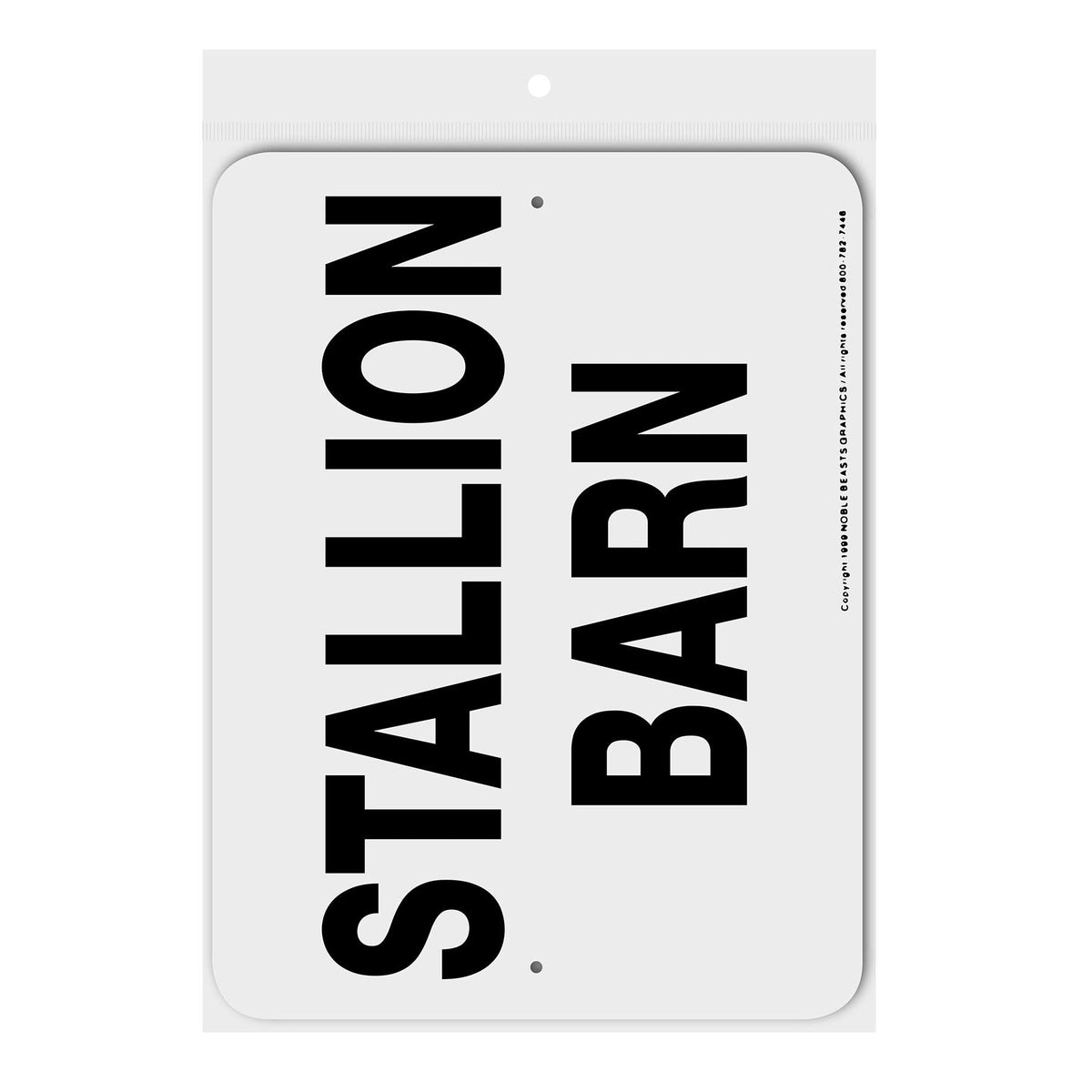 Stallion Barn Sign Aluminum 9 in X 12 in #3245312