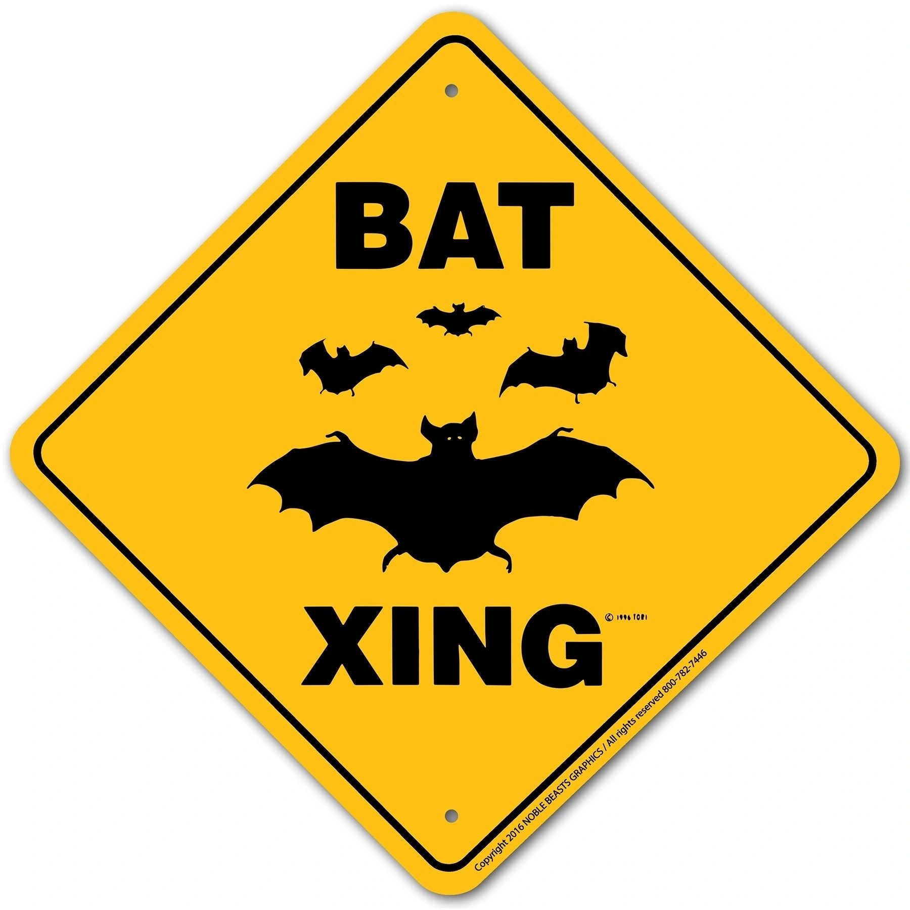 Bat Xing Sign Aluminum 12 in X 12 in #20841