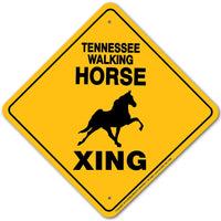 Tennessee Walking Horse Xing Sign Aluminum 12 in X 12 in #20326