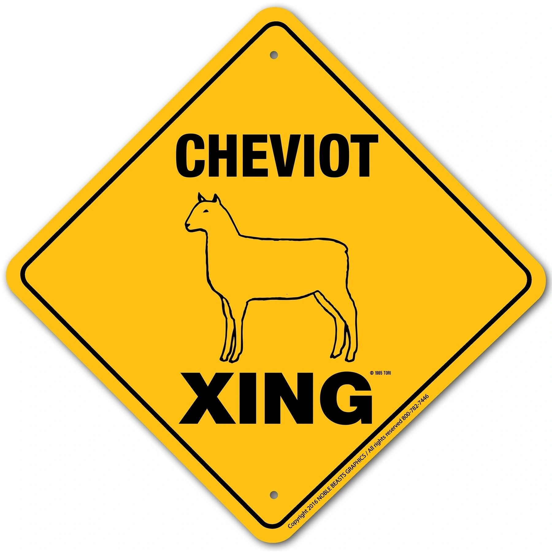 CHEVIOT XING signage