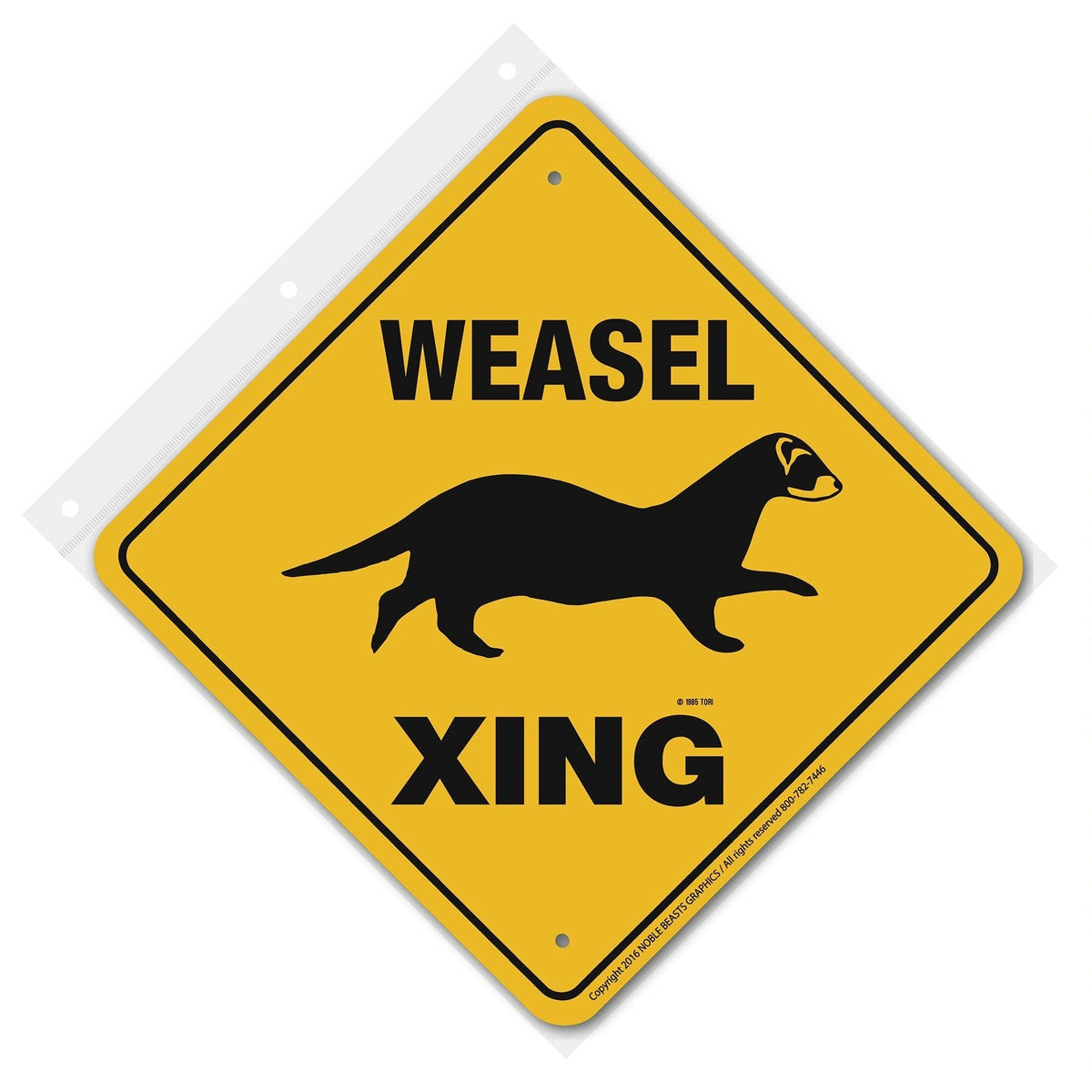 Weasel Xing Aluminum 12 in x 12 in #20039