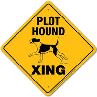 Plot Hound Xing Aluminum 12 in x 12 in #20003