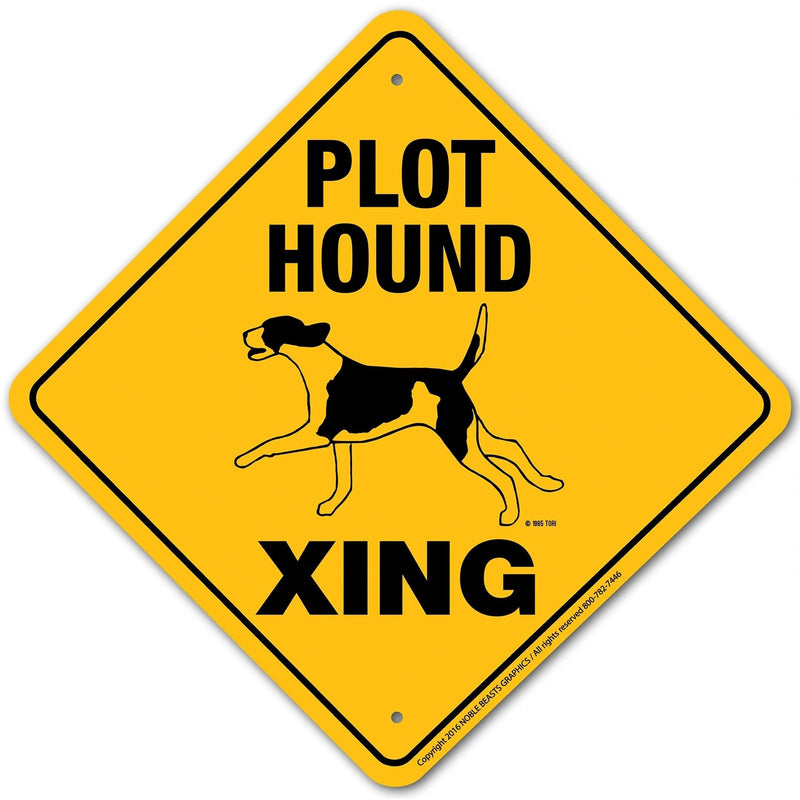 Plot Hound Xing Aluminum 12 in x 12 in #20003