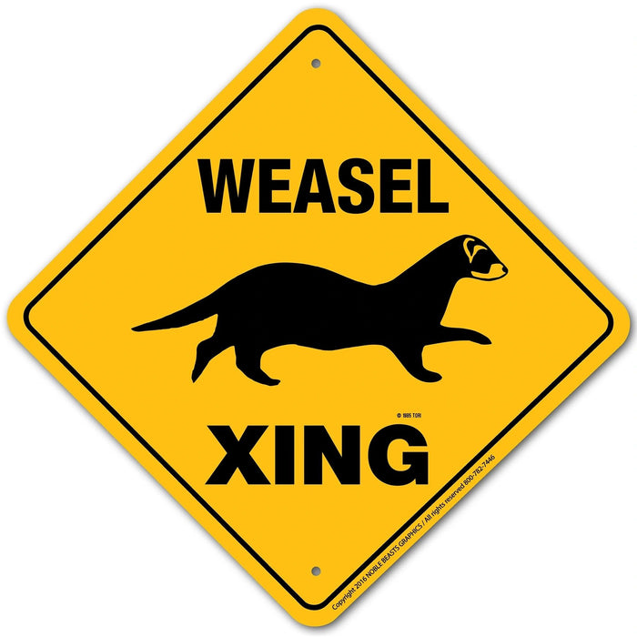 Weasel Xing Aluminum 12 in x 12 in #20039