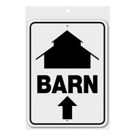 Barn Straight Arrow Sign Aluminum 12 in X 9 in #3245320