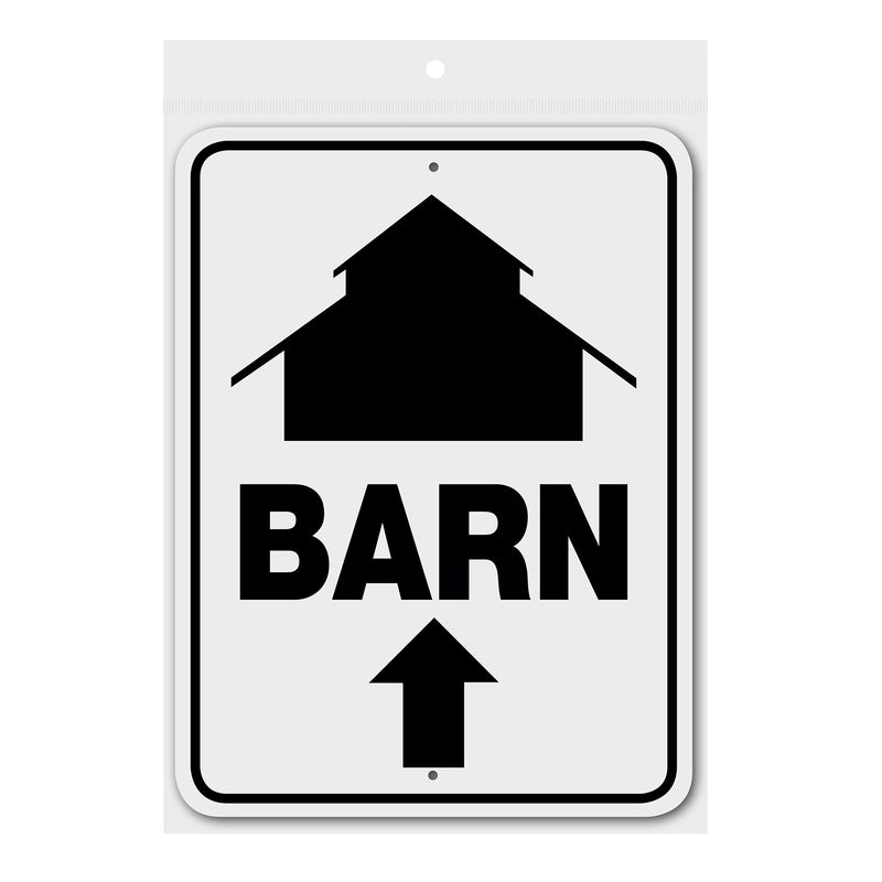 Barn Straight Arrow Sign Aluminum 12 in X 9 in #3245320