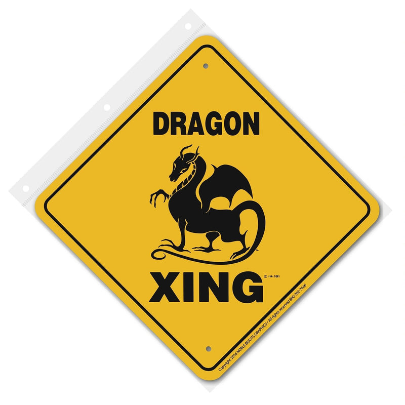 Dragon Xing Sign Aluminum 12 in X 12 in #20882