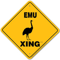 Emu Xing Sign Aluminum 12 in X 12 in #20771