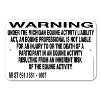 Equine Liability Signs M-M