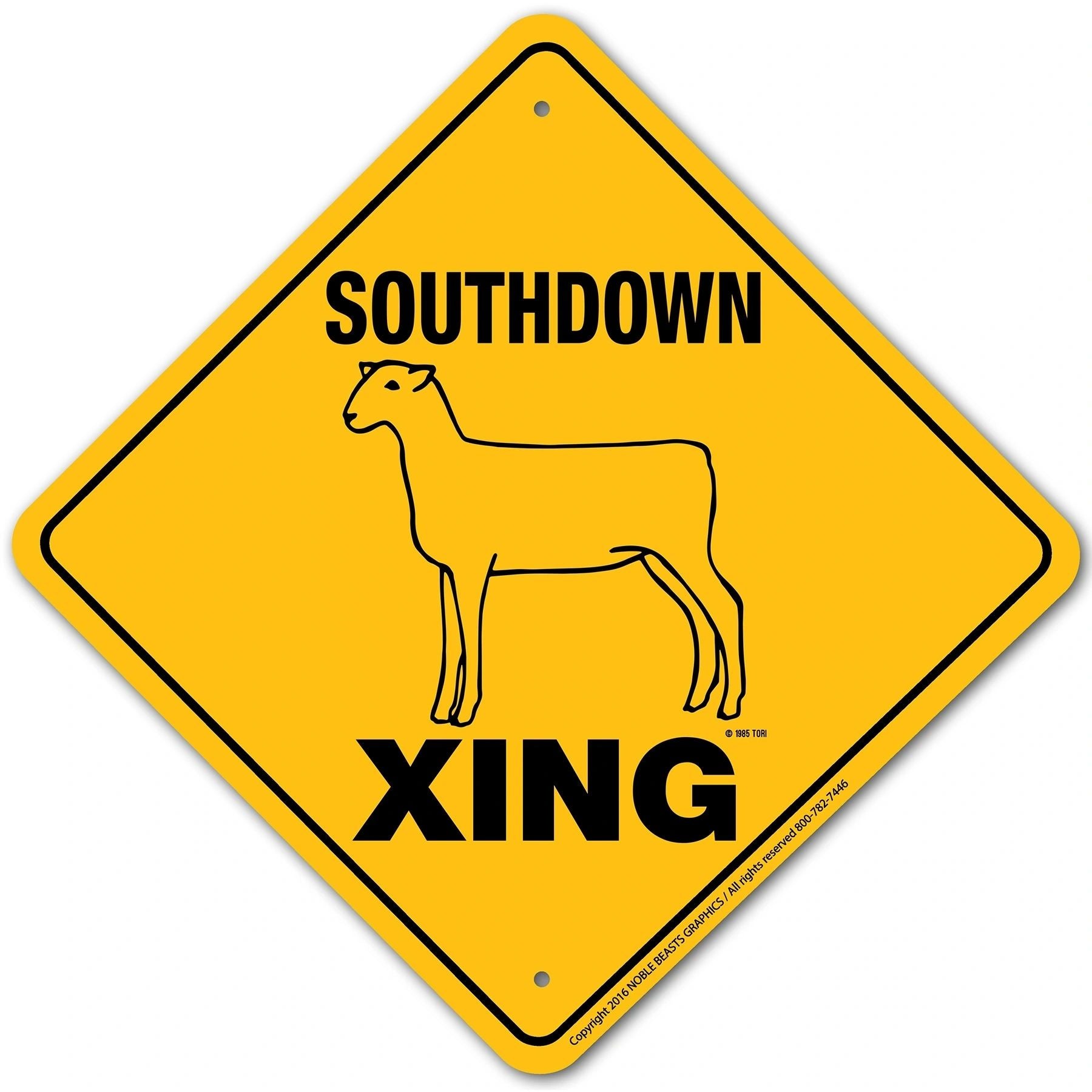 Sheep Sign Aluminum