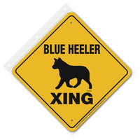 Blue Heeler Xing Sign Aluminum 12 in X 12 in #20991