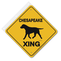 Chesapeake Xing Sign Aluminum 12 in X 12 in #20578