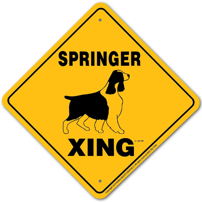 Springer Xing Sign Aluminum 12 in X 12 in #20522