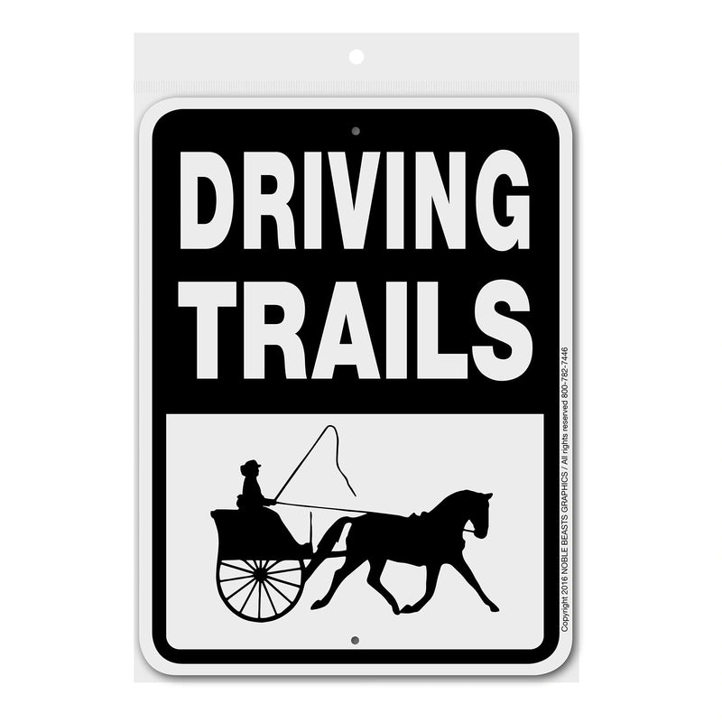 Driving Trails Sign Aluminum 9 in X 12 in #32454DT