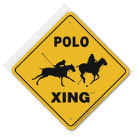 Polo Xing Sign Aluminum 12 in X 12 in #20362