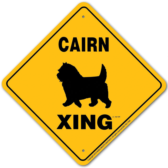 Cairn Xing Sign Aluminum 12 in X 12 in #20496