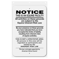 Universal Notice Sign Aluminum 12 in X 18 in #1490UN