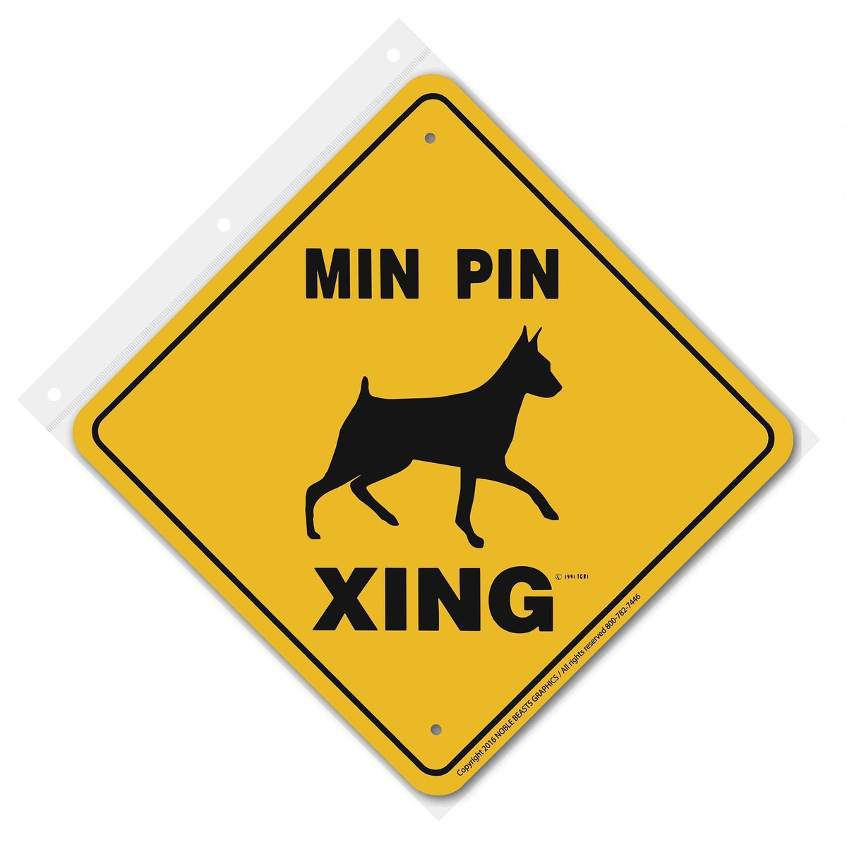 Min Pin Xing Sign Aluminum 12 in X 12 in #20656