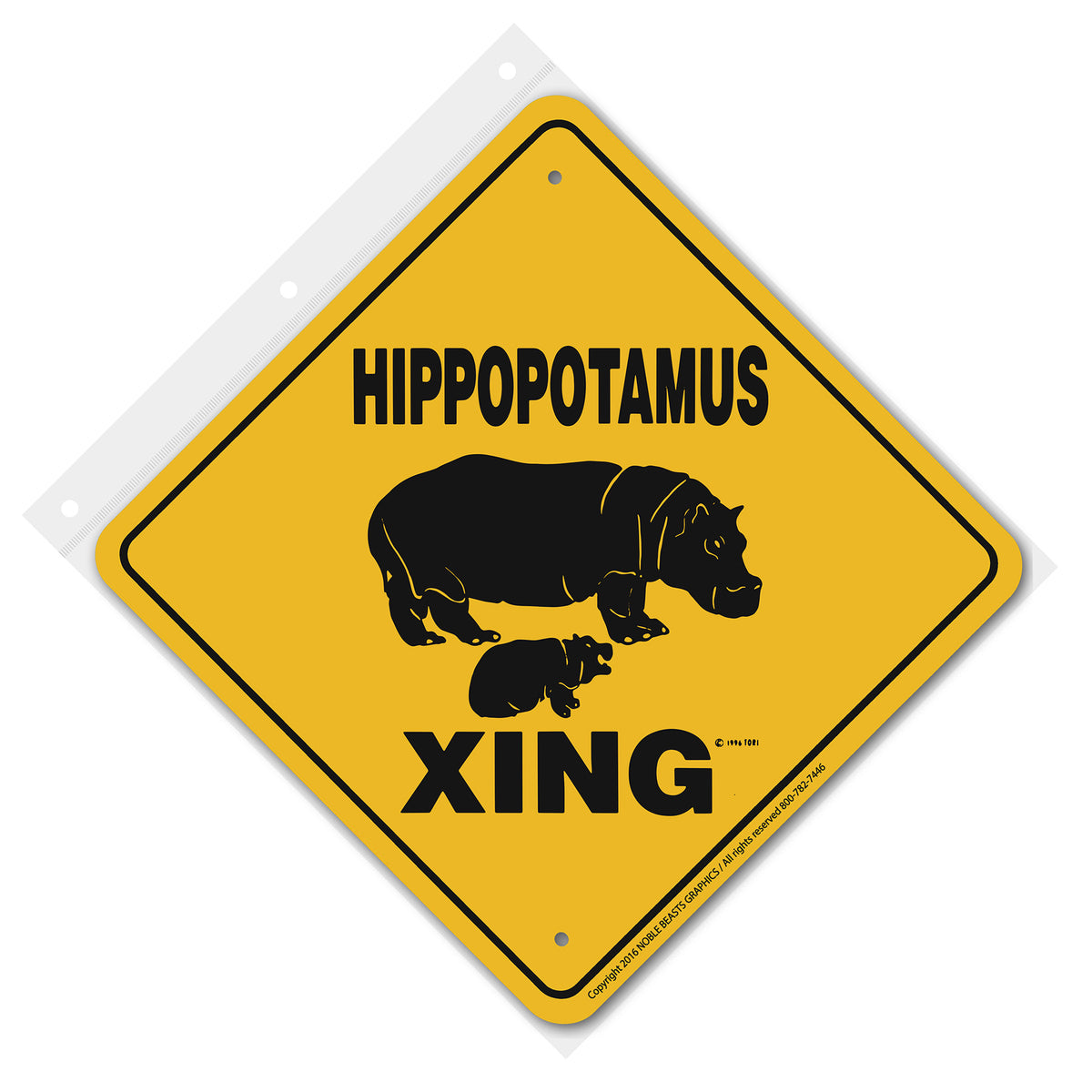 HIPPOPO TAMUS Aluminum sign - Front 
