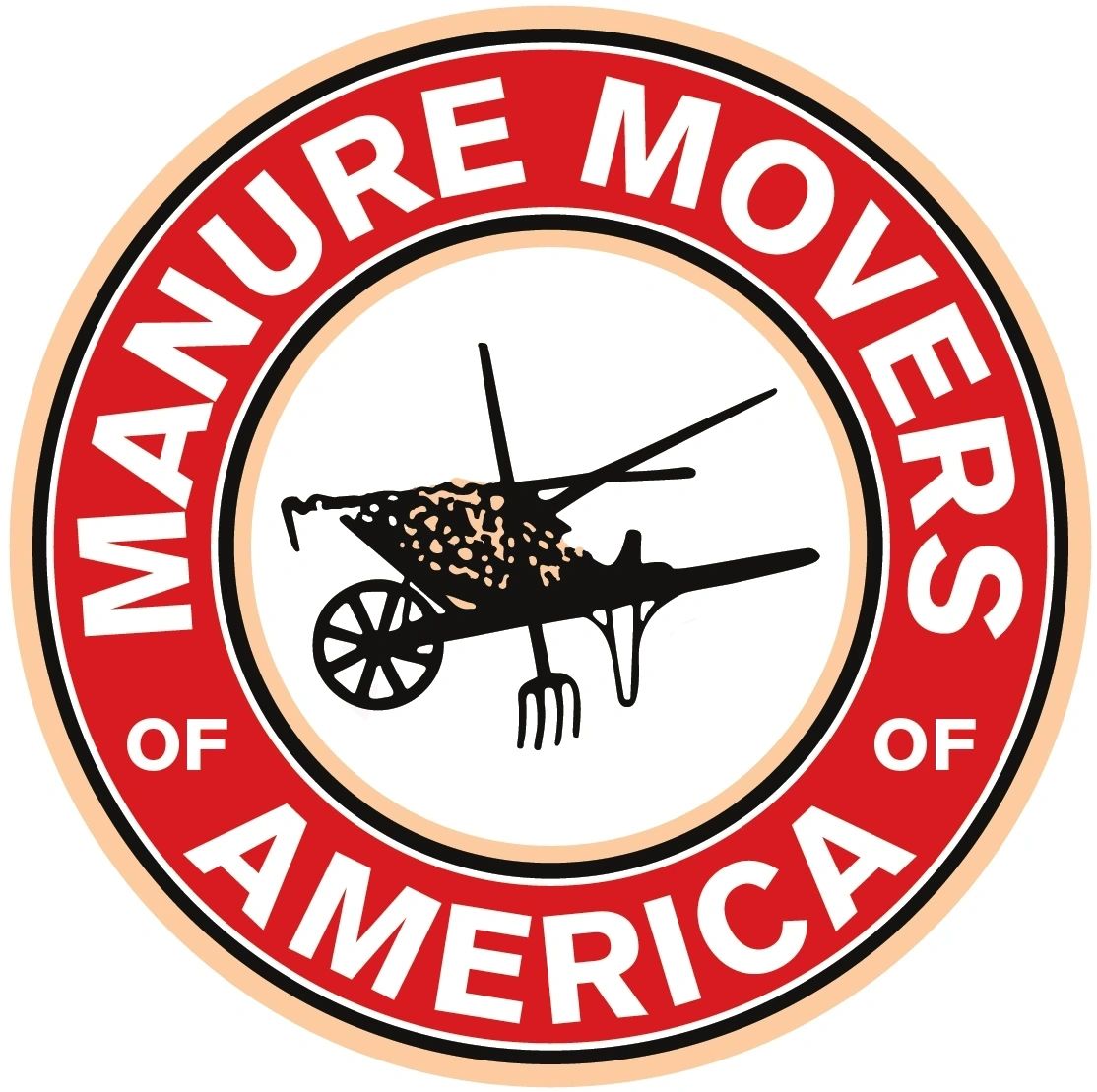 Manure movers of America signage 12 inch Round Aluminum Sign 