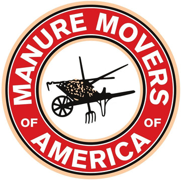 Manure movers of America signage 12 inch Round Aluminum Sign 
