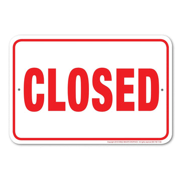 Closed  sing board 