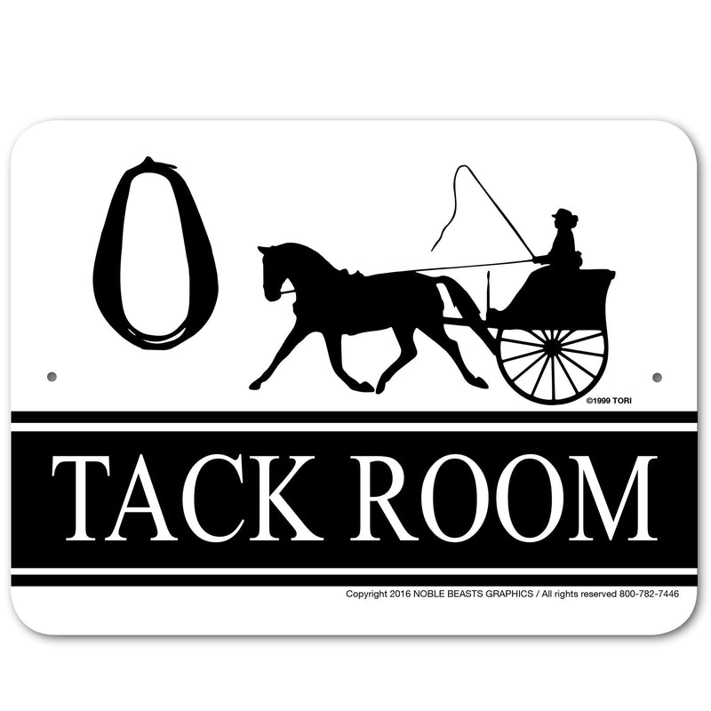 Tack Room (Driving) Sign Aluminum 9 in X 12 in #3245409