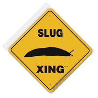 Slug Xing Sign Aluminum 12 in X 12 in #20848