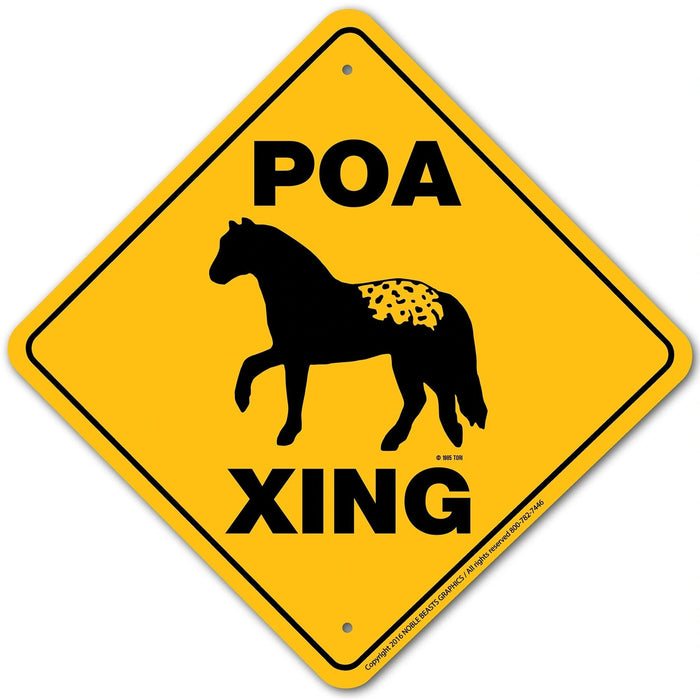 POA Xing Aluminum 12 in x 12 in #20005