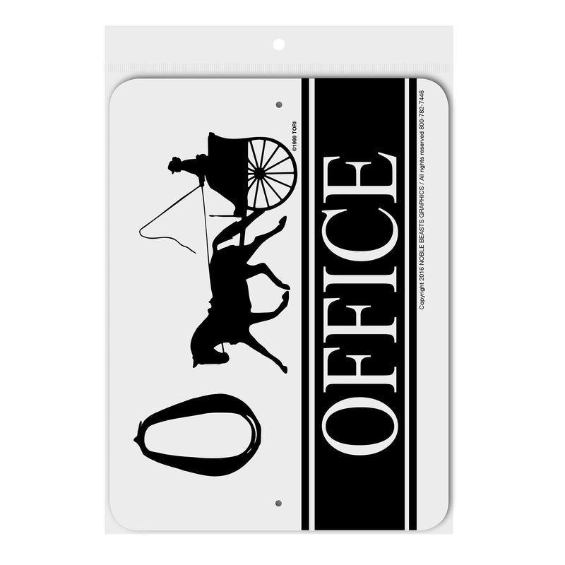 Office (Driving) Sign Aluminum 9 in X 12 in #3245431