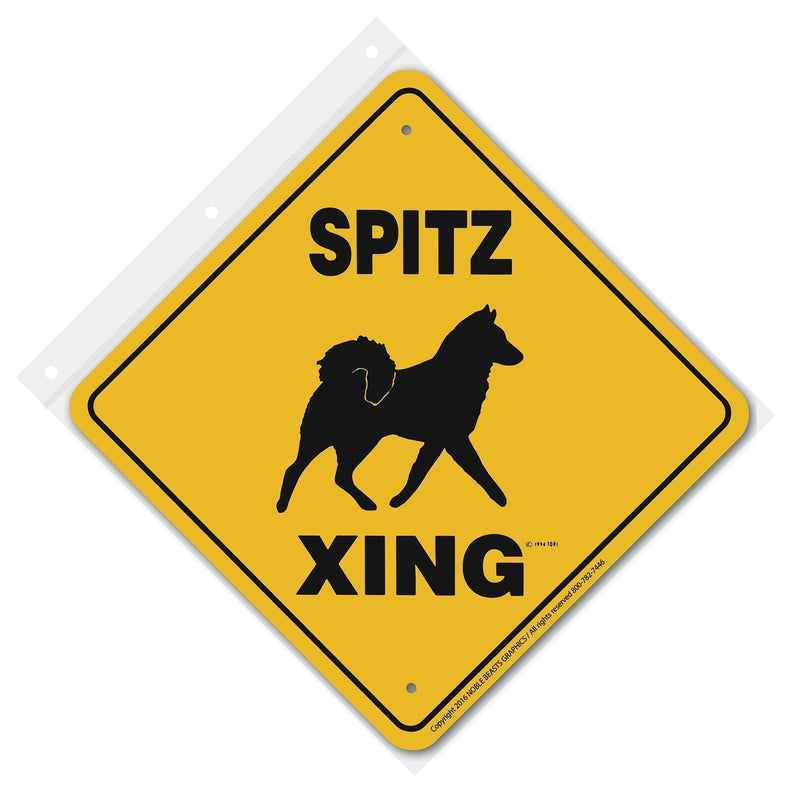 Spitz Xing Sign Aluminum 12 in X 12 in #20820