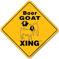 Boer Goat Xing Sign Aluminum 12 in X 12 in #20032