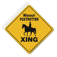 Missouri Foxtrotter Xing Sign Aluminum 12 in X 12 in #20897